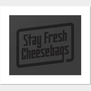 Stay Fresh Cheese Bags - Retro (Ghost on Asphalt) Posters and Art